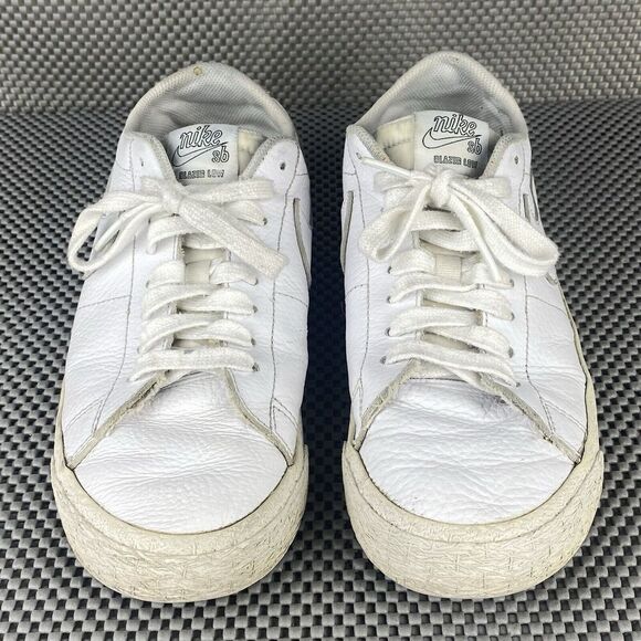 Nike SB Blazer Low x NBA Mens Shoes Size 8 White Leather Low Top Logo Lace Up main image 5